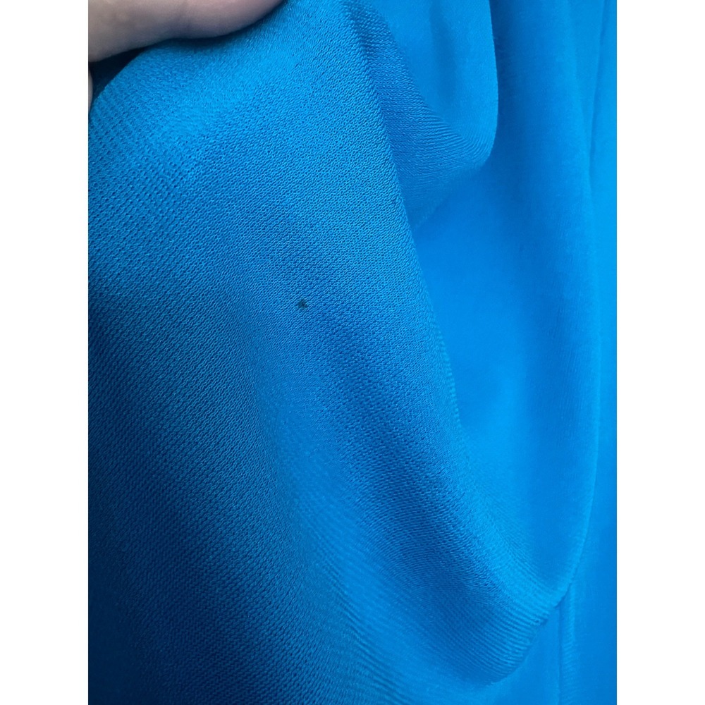 ISSA London Cerulean Blue Twist Front Open Back Long Sleeve Maxi Gown Dress - Picture 7 of 10